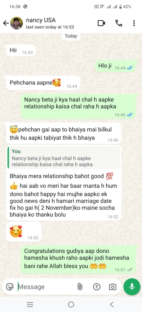 client testimonial